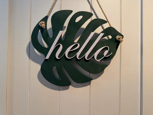 Monstera Leaf Door Hanger