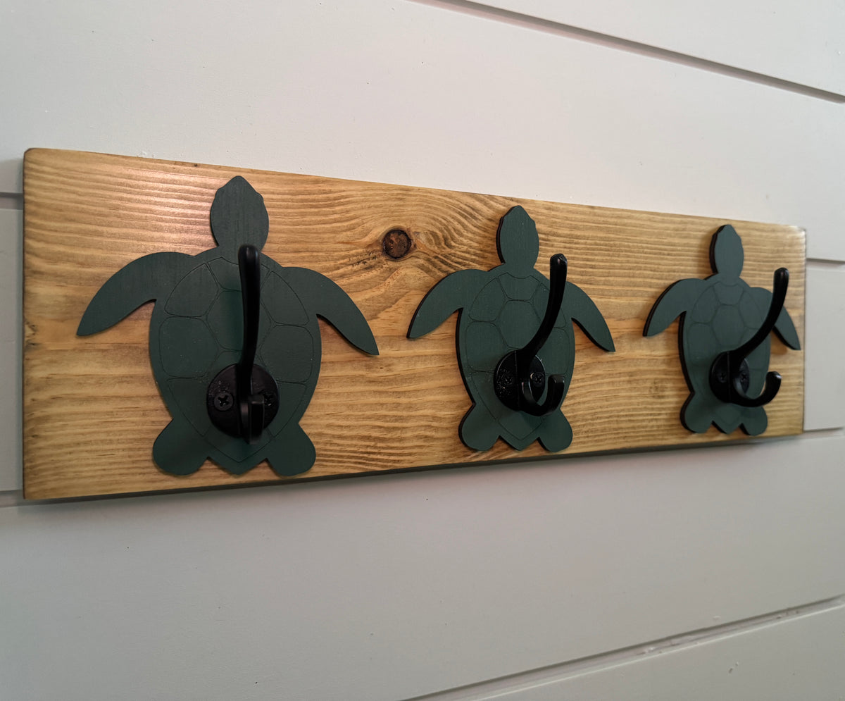 Sea Turtle Hook Rack