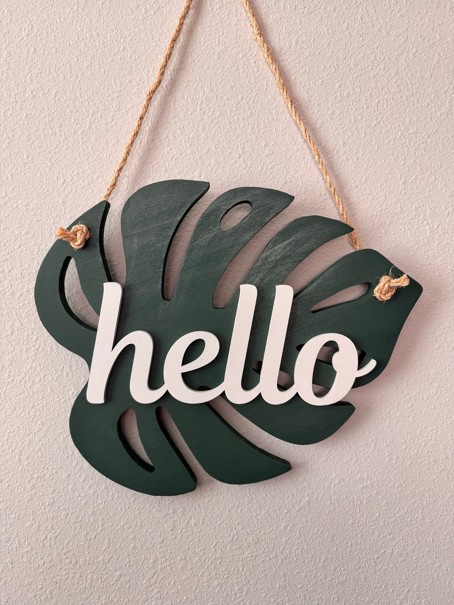 Monstera Leaf Door Hanger