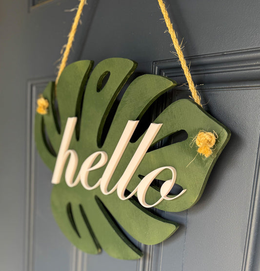 Monstera Leaf Door Hanger