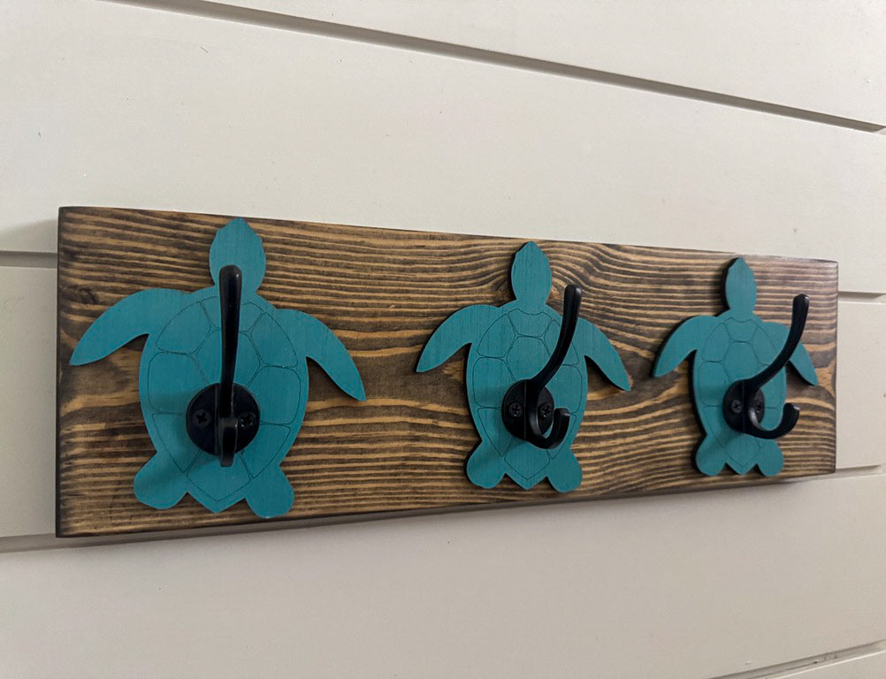 Sea Turtle Hook Rack